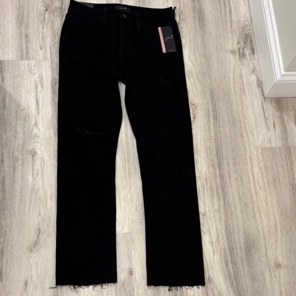 Jen 7 for 7 for all man kind straight jeans raw hem size 6  NWT - Picture 1 of 10